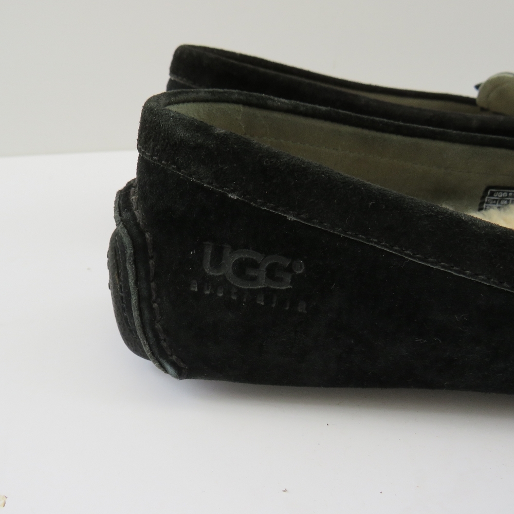 Ugg Retreat Black Suede Driving Loafers - Picture 7 of 16